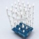 Sárga 4X4X4 könnyű kocka készlet Arduino uno pajzs LED precíz DIY készlet Új