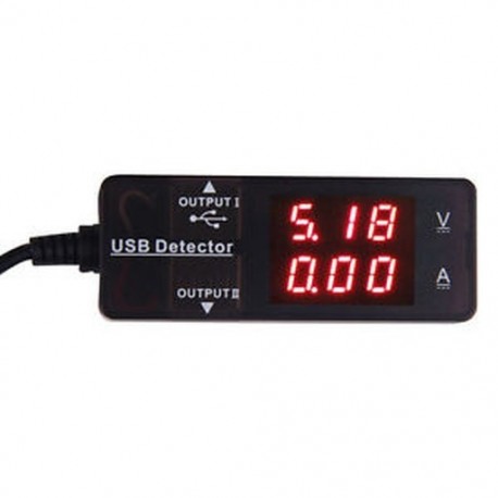 LED digitális USB kábel töltő doktor feszültség árammérő tesztelő teljesítmény érzékelő