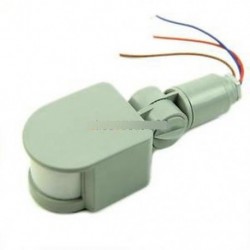 12M-os biztonsági infravörös PIR mozgásérzékelő érzékelő fali LED-fény RF 180 ° DC 12V