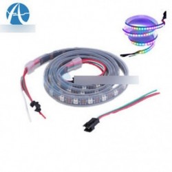 WS2812B 5050 RGB LED csík 1M 60 LED 60LED egyedi címezhető 5V fekete PCB