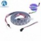 5V WS2812B 5050 RGB LED csík 1M 60 LED 60LED egyedi címezhető fekete PCB