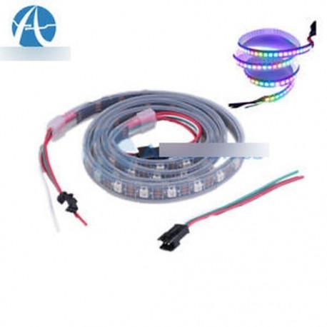 5V WS2812B 5050 RGB LED csík 1M 60 LED 60LED egyedi címezhető fekete PCB