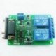 12V - 2 csatornás soros port RS232 relé modul DC 5V 12V DB9 interfész PC relé