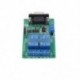12V - 2 csatornás soros port RS232 relé modul DC 5V 12V DB9 interfész PC relé