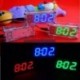 Zöld - Piros / kék / zöld DIY készlet LED elektronikus óra mikrokontroller Idő hőmérő