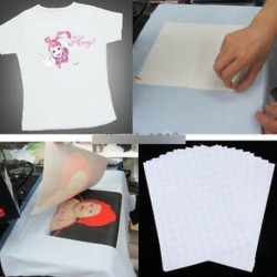 10PCS póló Nyomtatás vasalható hőátadó papírlapok sötét / világos ruhával Új