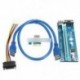USB 3.0 PCI-E 1x-16x-os tápegység-bővítő adapter kártya a Bitcoin kábelhez