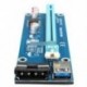 USB 3.0 PCI-E 1x-16x-os tápegység-bővítő adapter kártya a Bitcoin kábelhez