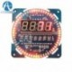 Szerelt DS1302 forgó LED elektronikus digitális óra 51 SCM Learning Board 5V