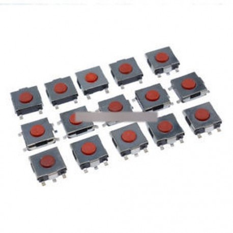 500db 6 * 6 * 2,5 mm-es tapintható nyomógombos kapcsoló Tact Switch Micro kapcsoló 4-pólusú SMD