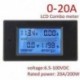 DC 20A 100V LCD digitális feszültségű wattáram árammérő Ampermérő feszültségmérő