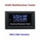 100V / 10A OLED tesztelő feszültség Aktuális időhőmérséklet kapacitás Feszültségmérő