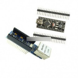 Arduino USB Nano V3.0 4.0 Atmega328P 5V kártya   ENC28J60 Ethernet árnyékoló modul