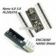 Arduino USB Nano V3.0 4.0 Atmega328P 5V kártya   ENC28J60 Ethernet árnyékoló modul
