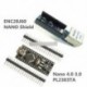 Arduino USB Nano V3.0 4.0 Atmega328P 5V kártya   ENC28J60 Ethernet árnyékoló modul
