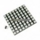 WS2812 8x8 64 LED-es mátrix LED 5050 RGB teljes színű illesztőprogram fekete panel Arduino-hoz