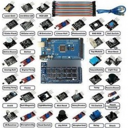 37 érzékelő   Mega 2560 R3 Shiel ... - 37 Érzékelő Mega 2560 R3 Shield 2.0 Mini USB UNO R3 ATmega328P CH340 tokkal