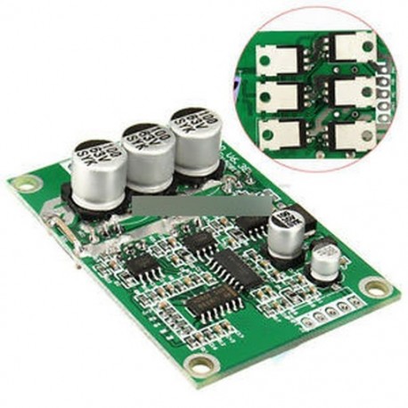 12V-36 500W DC kefe nélküli motor PWM vezérlővezérlő kiegyensúlyozott BLDC meghajtókártya