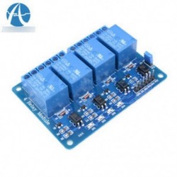 5PCS 5V négycsatornás relé modul optocsatolóval PIC AVR DSP ARM Arduino-hoz