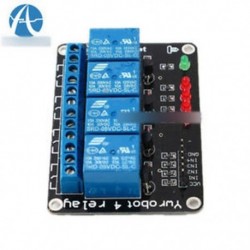 5PCS 5V négycsatornás relévédő modul PIC AVR DSP ARM MSP430 Arduino-hoz