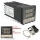 Digitális 110-240V 220V AC PID REX-C100 Hőmérséklet-szabályozó max.40A SSR K hőelem érzékelővel