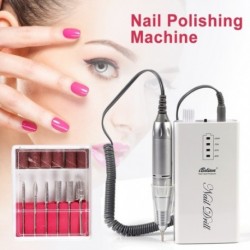 Fehér - Elektromos körömreszelő és polírozó gép - Csiszolófejjel és Csiszológyűrűvel