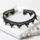 Szexi Rretro gótikus punk bársony egyszerű csipke choker gallér drágakő lánc nyaklánc női ékszerek