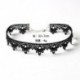 Szexi Rretro gótikus punk bársony egyszerű csipke choker gallér drágakő lánc nyaklánc női ékszerek