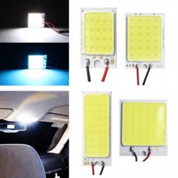 12 V-os, 16SMD COB LED-es panel Autó belső tér olvasó lámpa Izzó fény kupola T10 adapterrel Festoon Base