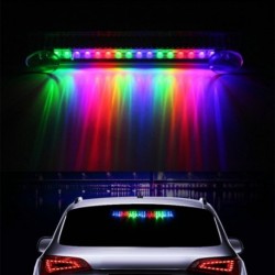 Autó 16 LED-es színes riasztó figyelmeztető villogó lámpa lopásgátló fény
