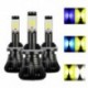 9005 / H11 / H3 / 880 / H1 LED izzó kétszínű autó fényszóró 3000K 6000K 2400LM autó LED ködlámpa 12V