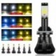 9005 / H11 / H3 / 880 / H1 LED izzó kétszínű autó fényszóró 3000K 6000K 2400LM autó LED ködlámpa 12V