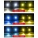 9005 / H11 / H3 / 880 / H1 LED izzó kétszínű autó fényszóró 3000K 6000K 2400LM autó LED ködlámpa 12V