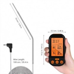 ThermoPro TP20 vezeték nélküli távoli digitális főzési élelmezési hőmérő, kettős szondával, füstölt grill