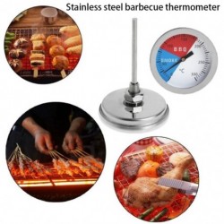 Barbecue grill hőmérő 0-300 - rozsdamentes acél hőmérsékletmérő