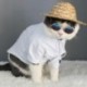 Kisállat kellékek Kisállat kutyák Szalmakalap Macska Naposkalap Strand party szalmakalapok Kutyák Hawaii stílusú kalap