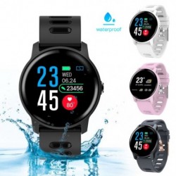 Smart Watch Fitness Tracker pulzusmérő lépésszámláló IP68 vízálló férfi nők Smartwatch Android IOS