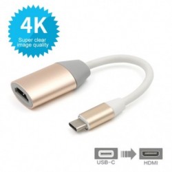 HDTV HDMI jelkábel USB-C 3.1 C-Type-HDMI adapter csatlakozókábel