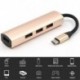 4 portos USB C HUB C típusú osztó USB-C adapter a MacBook Pro Air Surface Pro 6 Huawei társkönyvtárs Hubhoz