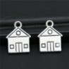 30db 16x13 mm-es ház Charms antik ezüst tónusú medál készítés