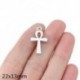 20db 22x13mm Ankh Egyiptomi Kereszt Charms Tibeti Ezüst Medálok Antik készítés