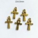 10 db 22x13mm Ankh Cross Charms, antik arany hang, kétoldalas, újszerű