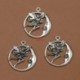 4db tündér holdi tibeti ezüst gyöngyön varázsa Medálok DIY ékszerek 30x25mm
