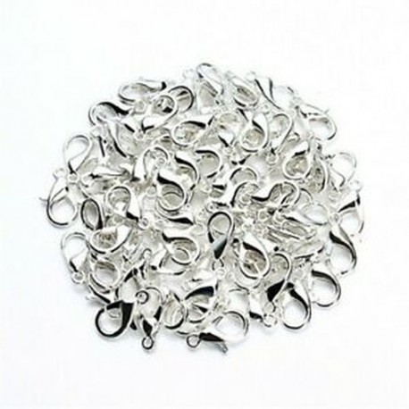 100db ezüst DIY ékszerkeresés Homár Trigger karom szorítócsatlakozó Új