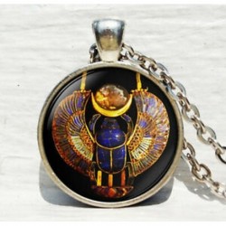 Egyiptomi skarabi medál, ókori egyiptomi ékszerek, egyiptomi nyaklánc, egyiptomi ékszerek