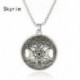 Hármas hold istennő Wicca Pentagram Magic Amulet nyaklánc Női fa hold