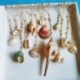 *1 - Természetes kagyló nyaklánc Tengeri kagyló kagyló medál gallér Choker strandlánc ékszerek