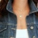 *8 - Divat nőknek varázsát ékszerek Crystal Choker nyilatkozat Vállpántos medál nyaklánc lánc