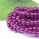 Metallic Plum - Természetes drágakő kerek kő laza gyöngyök tétel 4mm 6mm 8mm 10mm barkács ékszerek készítése