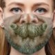 4 - Mosolygó arckifejezés  pamut arc száj MASZK Halloween Party Prop